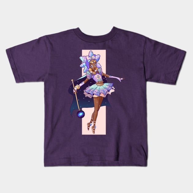 African Magical Girl Kids T-Shirt by starjelli